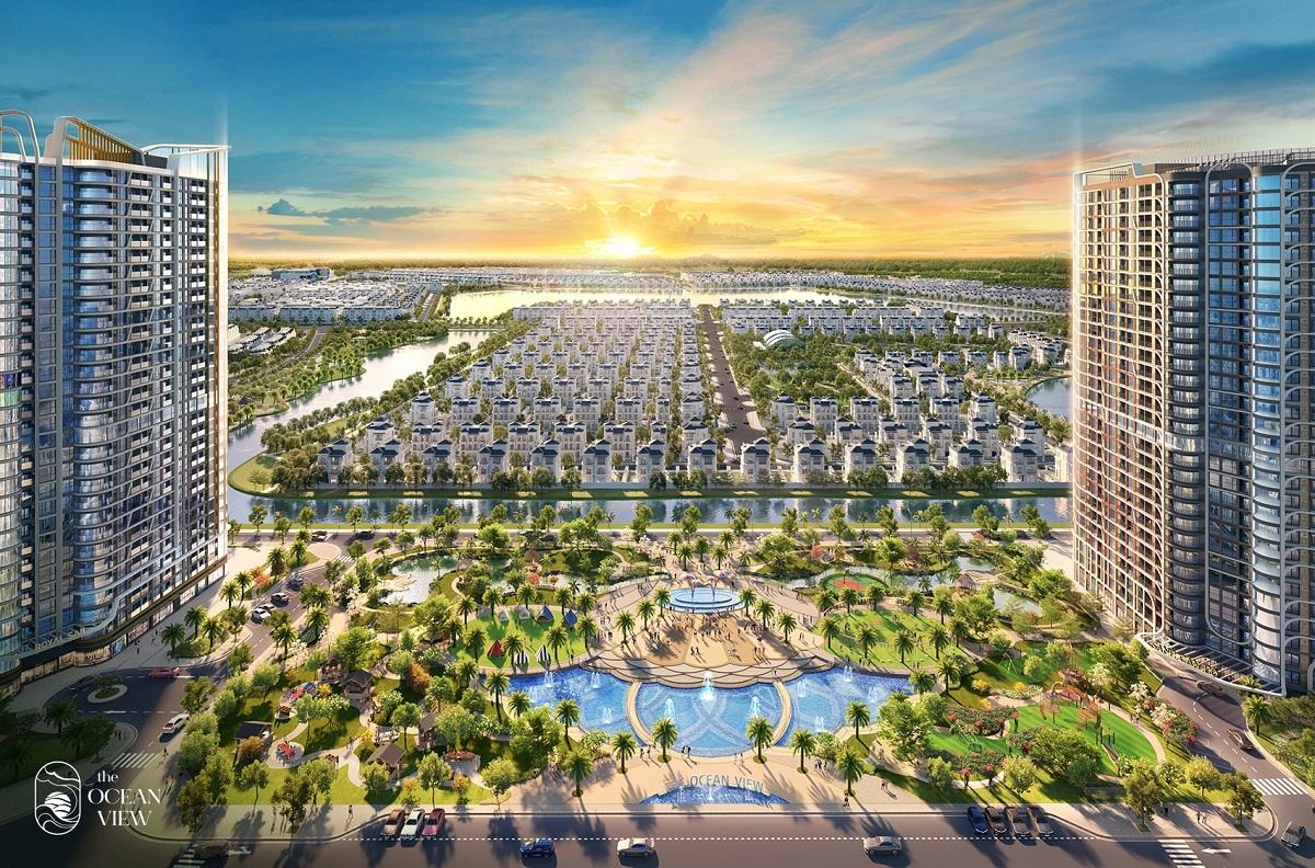 Phối cảnh phân khu The Bayfront dự án Vinhomes Ocean Park